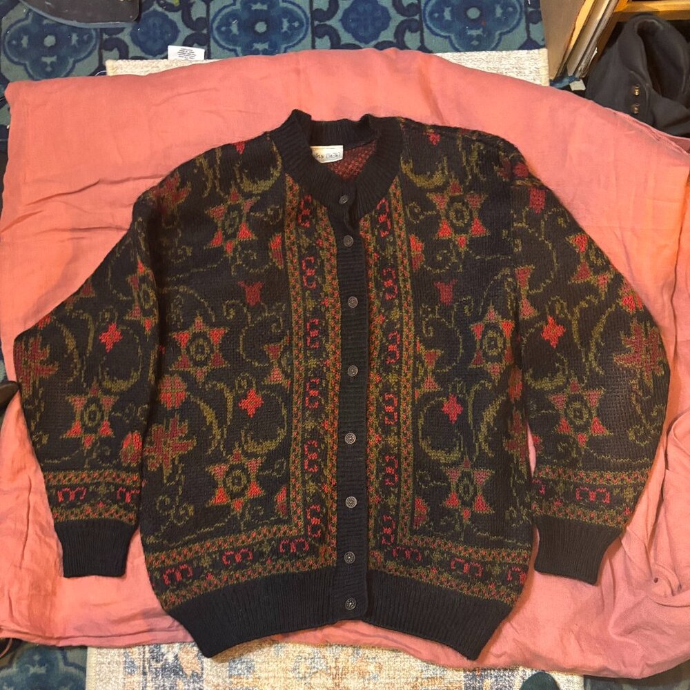Black and Red Cardigan